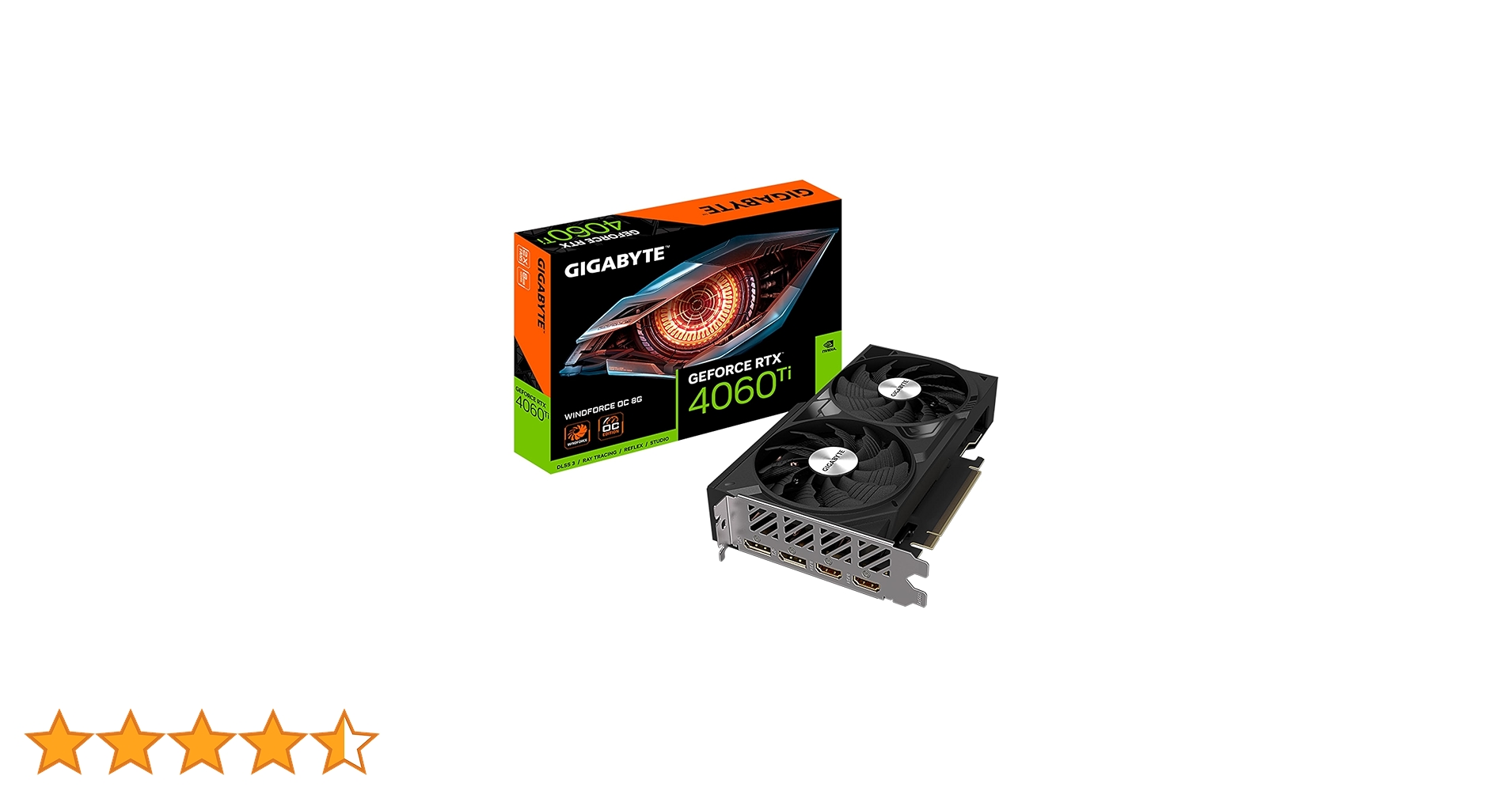 グラフィックボード・グラボ・ビデオカード GeForce RTX 4060Ti WINDFORCE OC 8G GeForce RTX™ 4060 Ti WINDFORCE OC 8G Key Features | Graphics